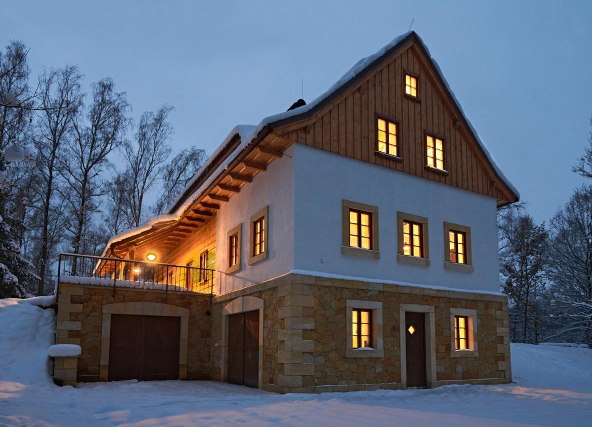 Na Jeleni Stezce Villa Chřibská Bagian luar foto