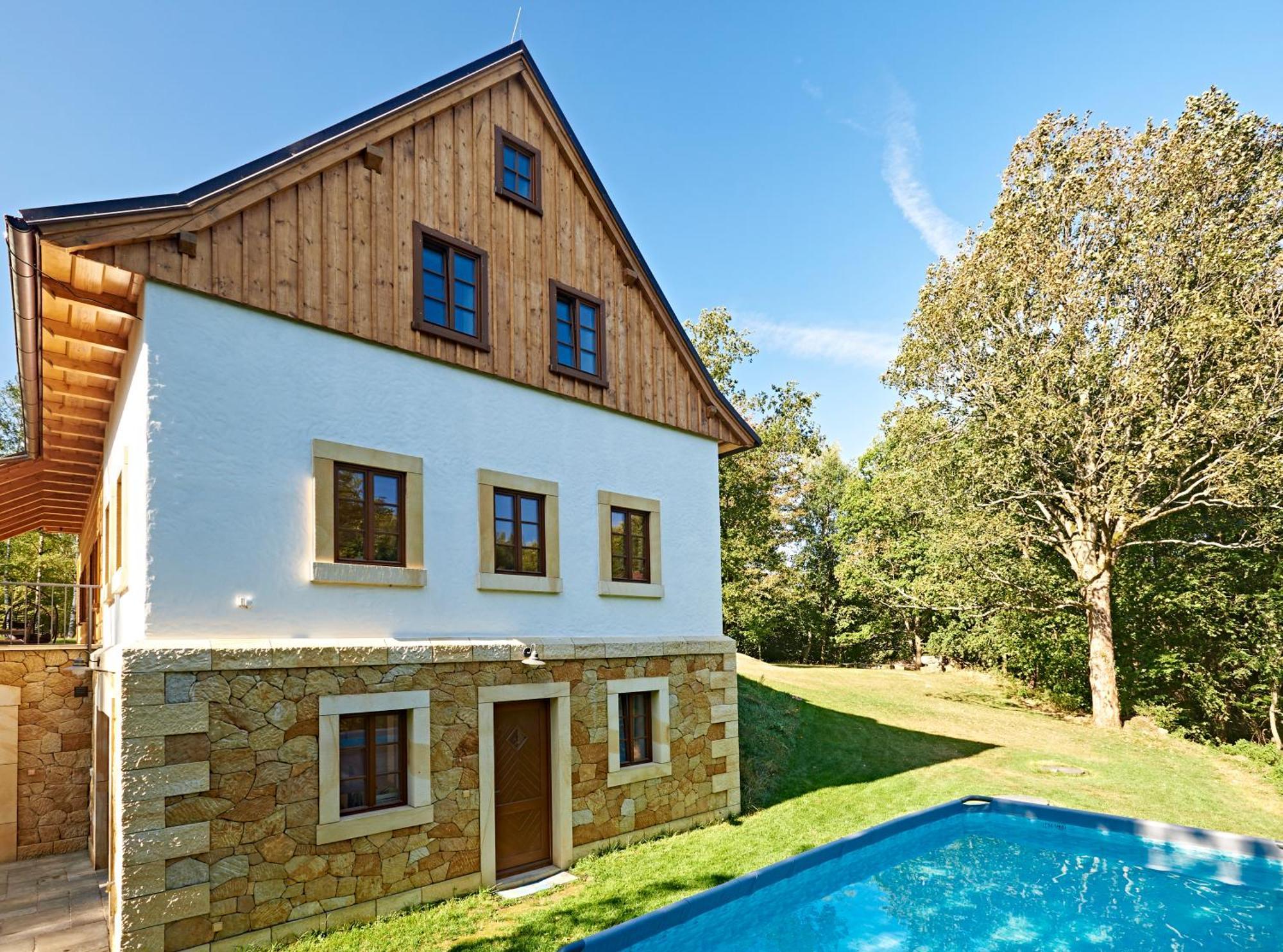 Na Jeleni Stezce Villa Chřibská Bagian luar foto